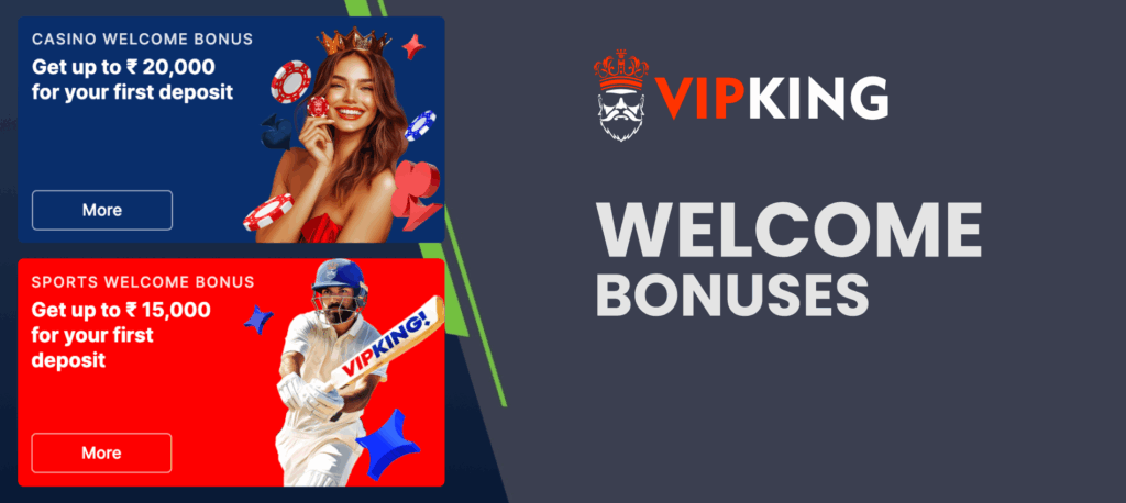 VIP King 200% welcome bonus offer