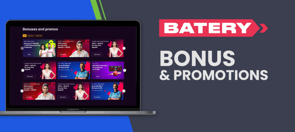 Batery Bet bonus promotions