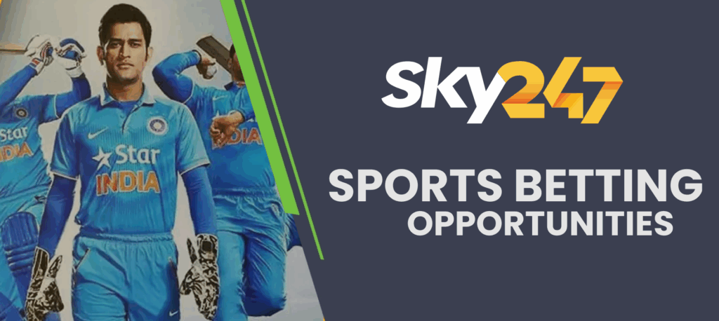 Sports betting on the Sky247 website in India